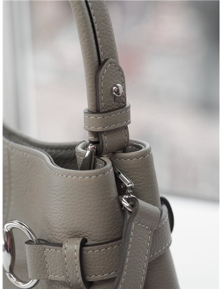 Sellier Essentiel - Small leather horsebit crossbody bag