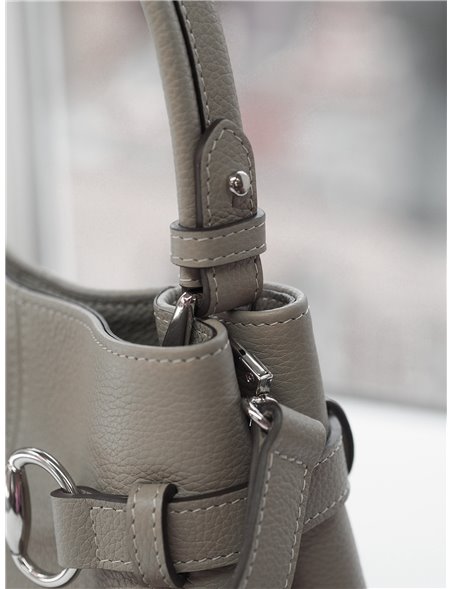 Sellier Essentiel - Small leather horsebit crossbody bag