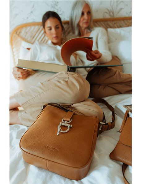 Louison - Small leather satchel bag