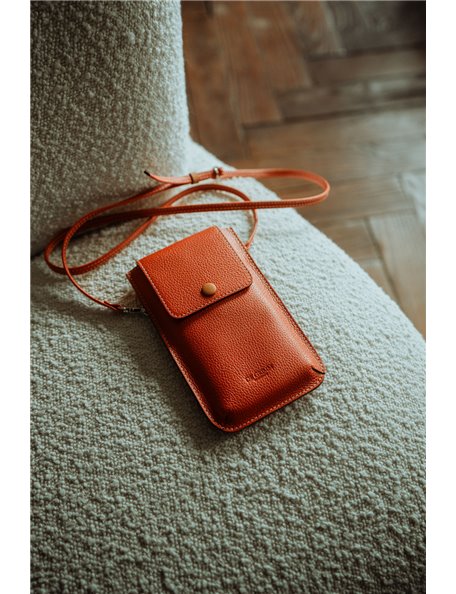 Nomade - Pochette téléphone bandoulière en cuir