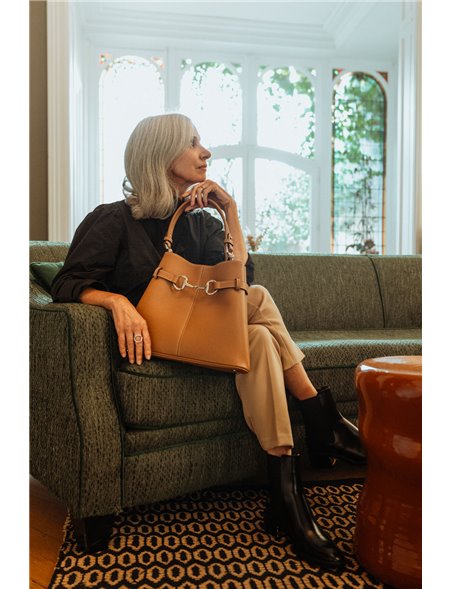 Sellier - Leather horsebit bag