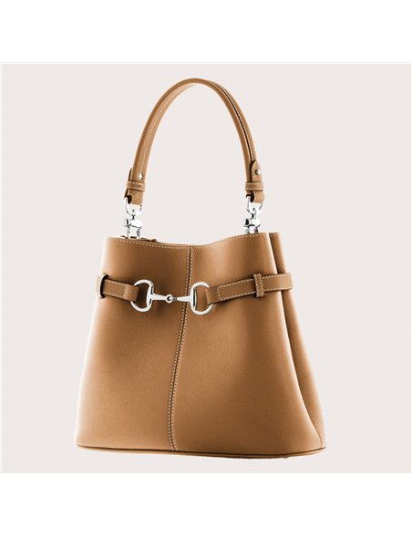 DE GRIMM Sellier - Leather horsebit bag
