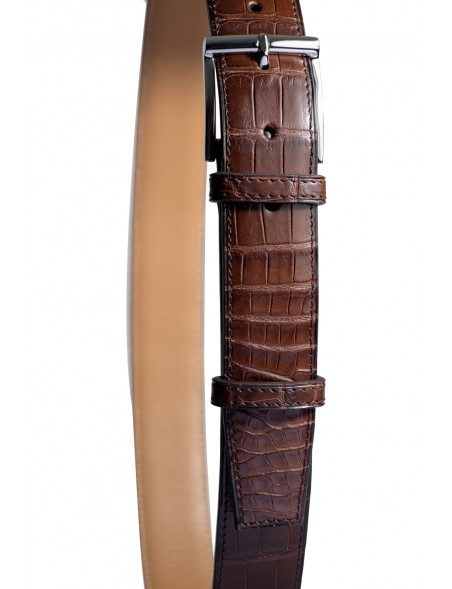 DE GRIMM Crocodile leather men's belt 35mm