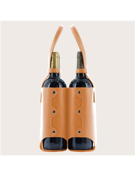DE GRIMM Luxurious leather quatuor bottle carrier