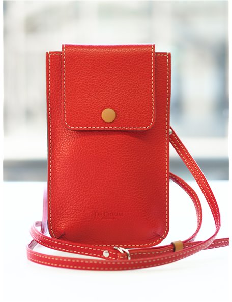 Nomade - Leather crossbody phone clutch